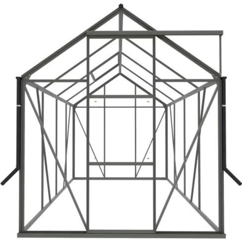 Tuinkas Kate II Full Options groengrijs 3 mm veiligheidsglas Royal Well - Royal well