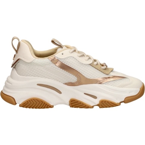 Steve Madden Dames sneaker possession-e coconut milk bronze