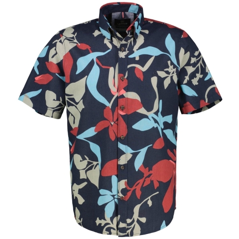 Lerros Heren overhemd 25424091 485 classic navy