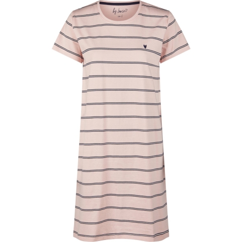 By Louise Dames nachthemd korte mouw gestreept
