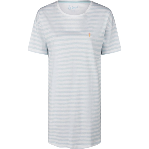 By Louise Dames nachthemd korte mouw gestreept