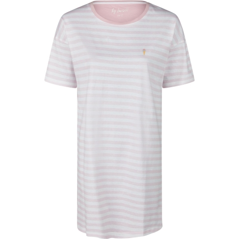 By Louise Dames nachthemd korte mouw gestreept