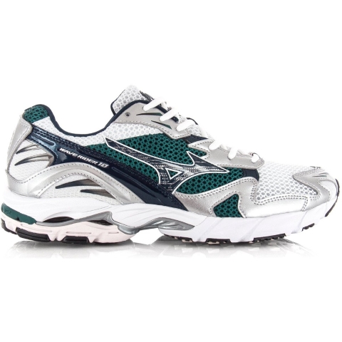 Mizuno Wave rider 10 white baritone blue lage sneakers unisex
