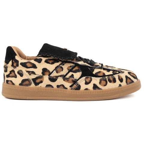 Babouche Ira leopardo/zwart sneakers lage sneakers dames