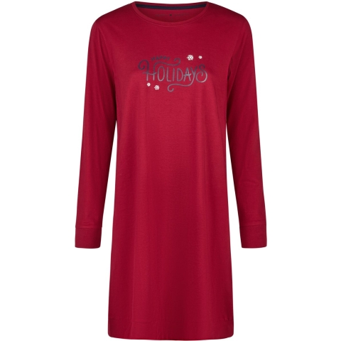 Happy Shorts Dames kerst nachthemd lange mouw print