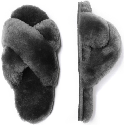 EVER AU Crossover-slippers voor dames-DOVE