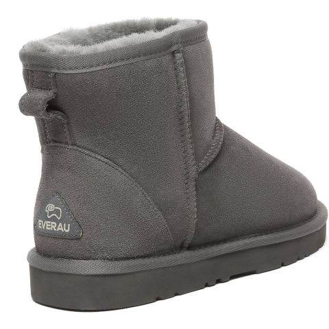 EVER AU Dames Leren Korte Laarzen - Ostrich