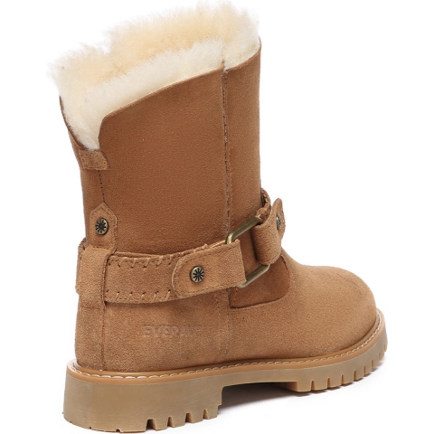 EVER AU Dames halfhoge mode-laarzen-PHEASANT