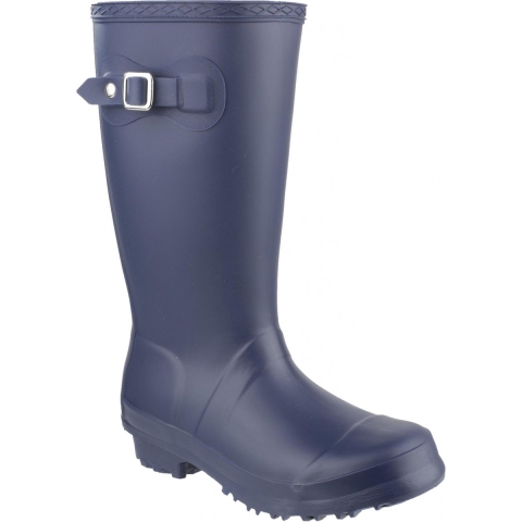 Cotswold Buckingham Pvc Marineblauwe Regenlaarzen
