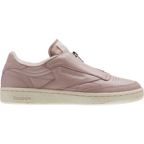 Reebok Club C38 Zip Slip-On Roze Glad Leer Dames Trainers BS6606
