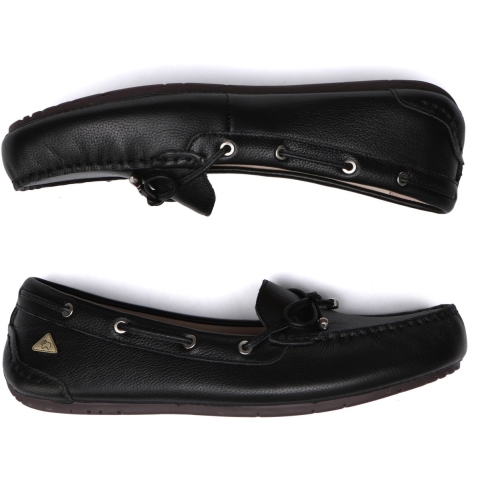 EVER AU Dames Leren Loafers - Grebes