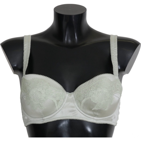 Dolce & Gabbana Groene Balconcino Beha met Bloemenkant Ondergoed