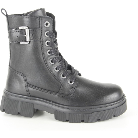 Bullboxer Aox501e6l blackb meisjes veterboots