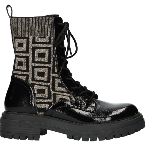 La Strada 2203696-4543 black dames veterboots sportief