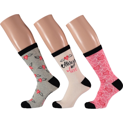Apollo Dames sokken hartjes valentijn giftbox cadeau