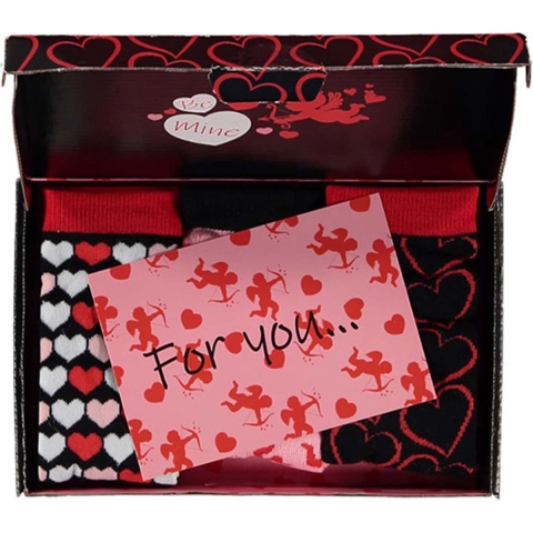 Apollo Dames sokken hartjes valentijn giftbox cadeau