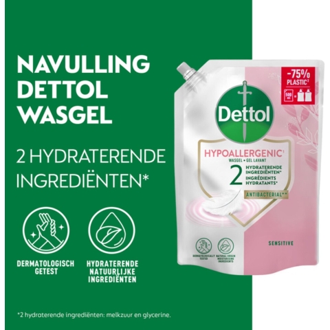 3x Dettol Refill Handzeep Sensitive 500 ml