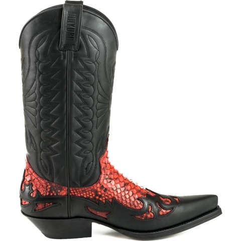 Mayura Boots Cowboy laarzen 1935-c-mex-crazy old negro/ rojo