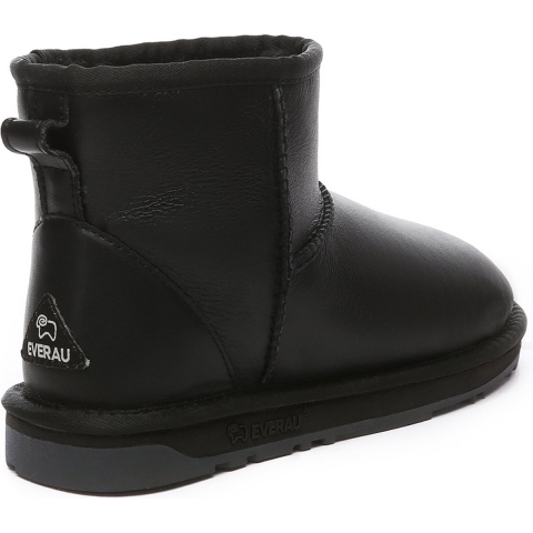 EVER AU Dames Nappa Mini Klassieke Laarzen-EMU LEATHER