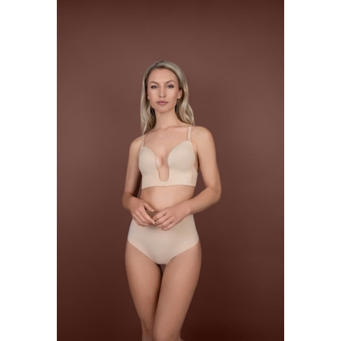 Bye Bra Ultra plunge bra huidkleur
