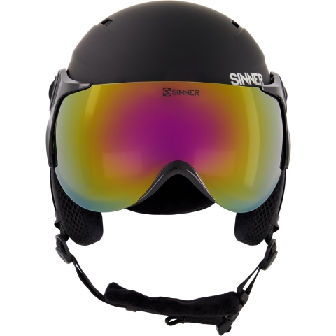 Sinner TYPHOON VISOR skihelm zwart, 59-62 cm
