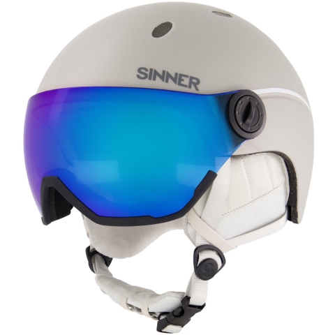 Sinner TITAN VISOR skihelm lichtgrijs dames, 55-58 cm