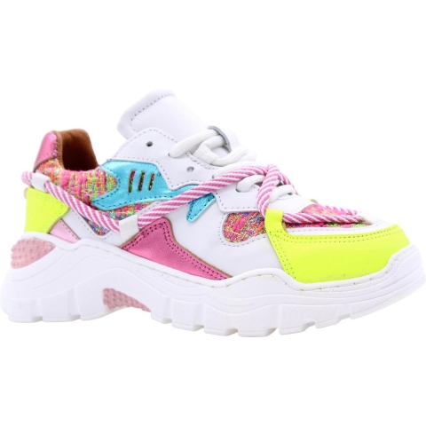 DWRS Label Kids jupiter tweed j5554kc-02-5377 roze / geel