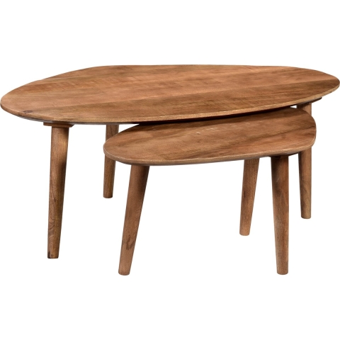 Livingfurn salontafel xavier set of 2 mangohout