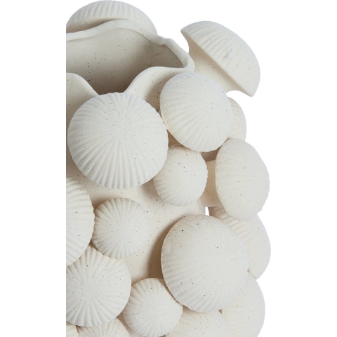 Light & Living vaas deco Ø33,5x46 cm plentzia mat crème