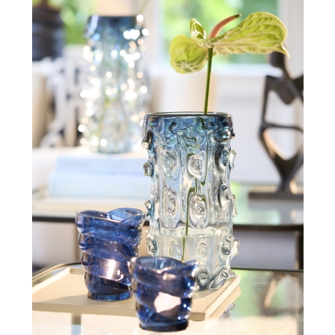 Light & Living vaas Ø15x27,5 cm torben glas