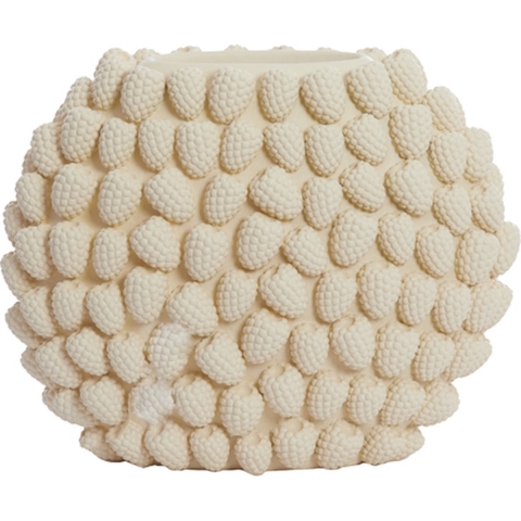 Light & Living vaas deco 44,5x22x35 cm raspberry crème