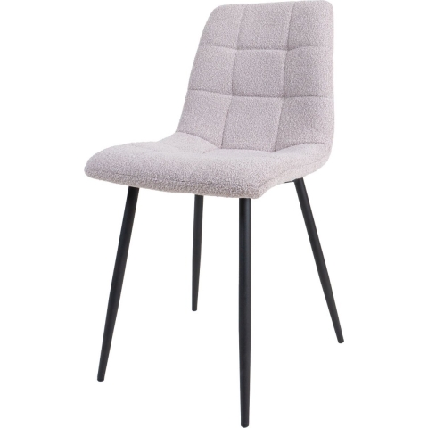 Home67 Eetkamerstoel jenna bouclé naturel