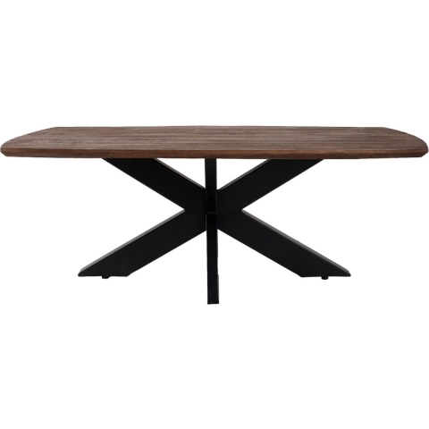 Home67 Eettafel felix espresso mangohout 190 x 90 cm