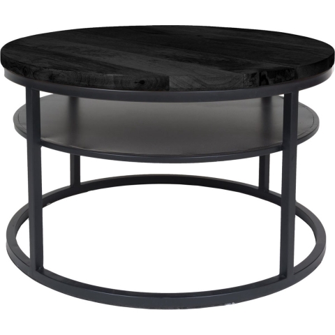 Home67 Salontafel delhi mangohout rond 43 x ø70 cm