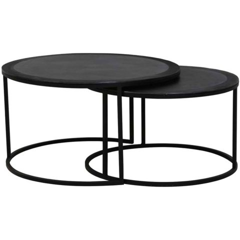 Light & Living salontafel talca set van 2 75x75x45cm -