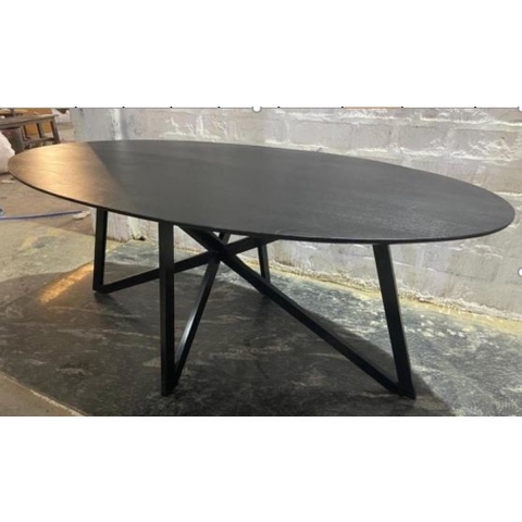 Livingfurn eetkamertafel oslo web acasia hout 200 cm