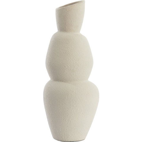 Light & Living vaas Ø19x46,5 cm aram keramiek crème