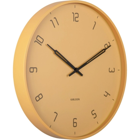 Karlsson wandklok stark honingbruin- Ø40cm
