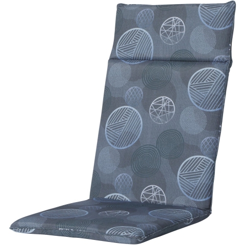 Madison tuinkussen hoge rug circle blue 120x50cm