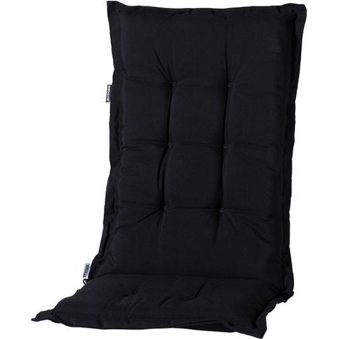 Madison tuinkussens hoge rug basic black 123x50 antraciet