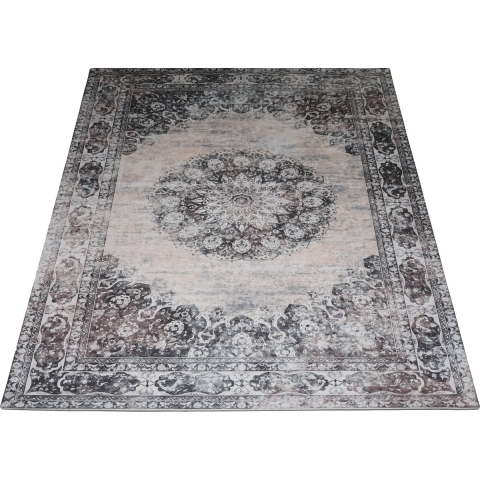 Veer Carpets Vloerkleed viola antraciet 200 x 290 cm
