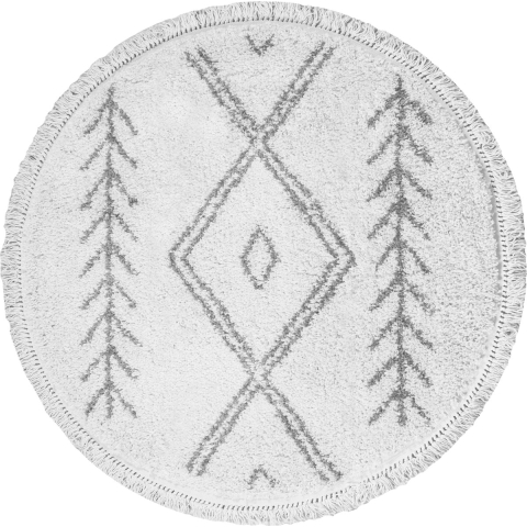 Home67 Vloerkleed rabat cream rond ø160 cm