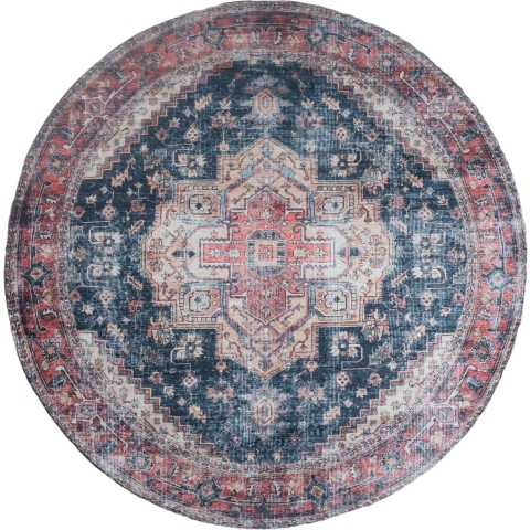 Veer Carpets Vloerkleed nora rood rond ø160 cm