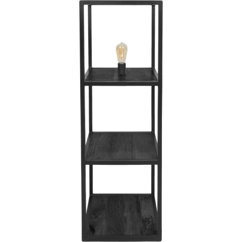 Home67 Vloerlamp vintage mangohout 120 cm