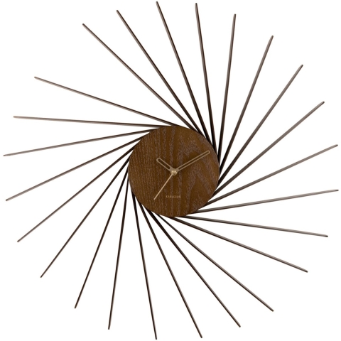 Karlsson wandklok helix xl donker hout- Ø68cm