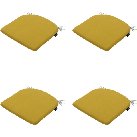Madison zitkussen panama yellow 46x48cm 4 stuks