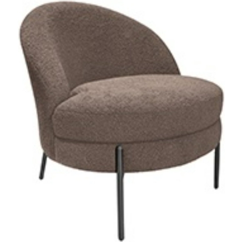 Leitmotiv fauteuil noble teddy curl warm