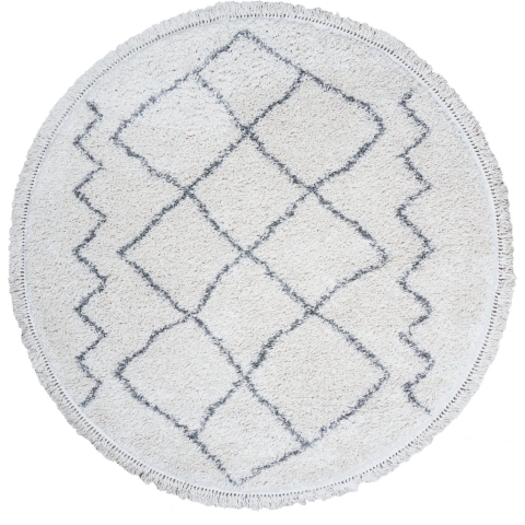Home67 Vloerkleed marrakesh cream rond ø80 cm