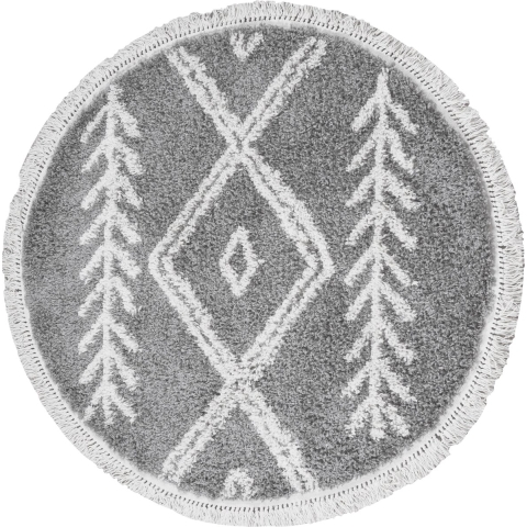 Home67 Vloerkleed rabat grey rond ø80 cm