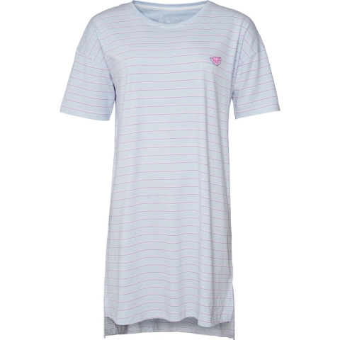 By Louise Dames nachthemd korte mouw gestreept